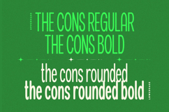 The Cons - Condensed Sans Serif Display Font Product Image 4