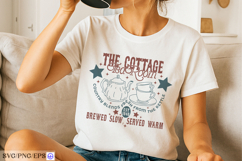 Vintage Countryside Tea Sign SVG PNG T-shirt Design Product Image 2