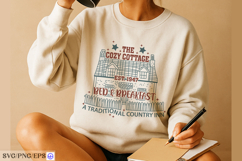 Vintage Countryside Cottage Sign SVG PNG Design Product Image 3