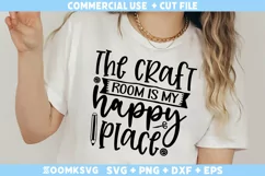 The craft room is my happy place SVG, Crafting SVG Product Image 2