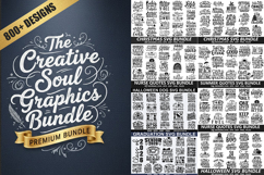 The Creative Soul Graphics Bundle | 800 SVG Designs Product Image 1