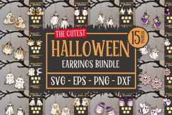 15 Cutest Halloween Earrings Bundle Laser Cut Designs Product Image 1