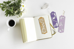 Bookmark paper cut / Flower bookmark paper cut Product Image 3