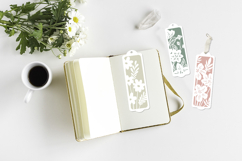 Flower bookmark layered paper cut / Bookmarks svg Product Image 2