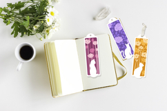 Bookmarks cat with flowers / Cat bookmarks Product Image 2