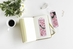 Bookmark roses layered paperCut SVG / Bookmark SVG Product Image 3