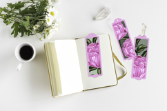 Flower bookmark paper cut layered / Bookmarks paper Product Image 2
