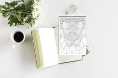 Card happy birthday / concertina happy birthday card Product Image 3