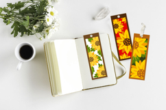 Bookmark sunflower SVG/ Bookmark layered paper cut Product Image 3