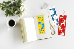 Bookmark daisy SVG/ Bookmark layered paper cut Product Image 3