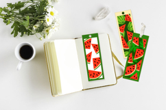 Bookmark laser cut / Watermelon bookmark svg Product Image 3