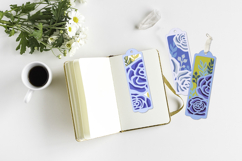 Bookmark layered paper cut / Bookmark roses SVG Product Image 3