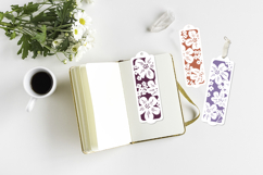 Flower bookmark layered paper cut / Bookmarks svg Product Image 2