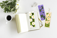 Bookmark daisy SVG/ Bookmark layered paper cut Product Image 3