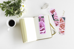 Flower bookmark paper cut layered / Bookmarks paper Product Image 2
