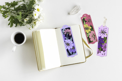 Flower bookmark paper cut layered / Bookmarks paper Product Image 2
