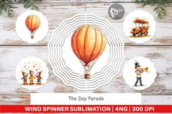 Wind Spinner Watercolor Thanksgiving Parade Product Image 1