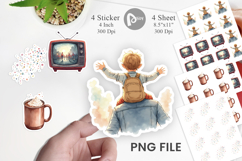 Sticker Watercolor Thanksgiving Parade Product Image 1