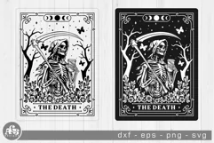 The Death I Funny Tarot Card I Halloween Svg Design Product Image 1