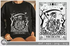 The Death I Funny Tarot Card I Halloween Svg Design Product Image 3