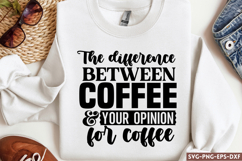 The difference between coffee &amp; your opinion is that I asked Product Image 1