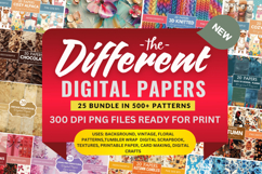 The Different Digital Papers Bundle ,Digital Pattern Product Image 1