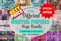The Different Mega Digital Paper Bundle, Pattern, Background Product Image 1