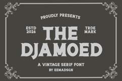 The Djamoed a Vintage Serif Font Product Image 1