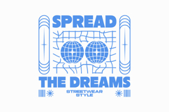 The Dreams Minimal Urban Typography T-shirt Design Product Image 1