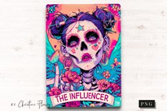 The Influencer Tarot Card PNG | Funny Tarot Card Product Image 1