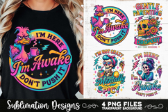 Funny Skeletons Sarcastic Retro PNG Sublimation Product Image 7