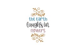 The Earth Laughs In Flowers SVG Cut File Product Image 1