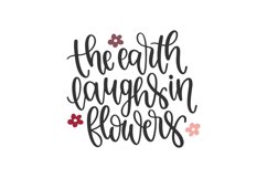 The Earth Laughs In Flowers SVG Cut File Product Image 1