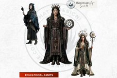 Eight Sabbats Wiccan Ritual Clipart for Pagan Scrapbooking Product Image 16