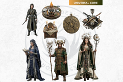 Eight Sabbats Wiccan Ritual Clipart for Pagan Scrapbooking Product Image 4