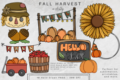 Fall Harvest Clip Art PNG Files Product Image 1