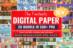 The Fantastic Huge Digital Paper Bundle, Backgrounds Bundle Product Image 1