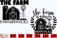 The Farm Is My Happy Place SVG | Farm SVG | Happy Place SVG Product Image 3