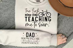 The First Bike Ride Sleeve SVG, Father's Day SVG Design Product Image 2