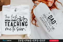 The First Bike Ride Sleeve SVG, Father's Day SVG Design Product Image 1