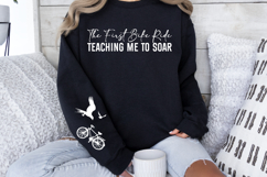 The first bike ride teaching me to soar Sleeve SVG Product Image 2