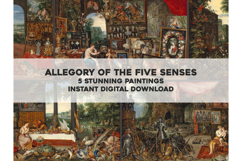 The 5 Five Senses: Stunning Allegorical Artworks Product Image 1