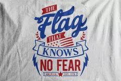 SVG Lettering American - The Flag That Knows No Fear Product Image 3