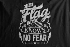 SVG Lettering American - The Flag That Knows No Fear Product Image 4