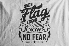 SVG Lettering American - The Flag That Knows No Fear Product Image 5