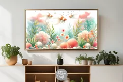 Goldfish Frame TV art, goldfish aquarium, watercolor art Product Image 5