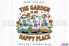 The Garden Is My Happy Place Sublimation PNG Product Image 1