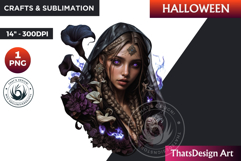 The ghostly Bride Halloween clipart, haunted bride Ghost PNG Product Image 1
