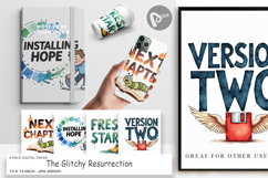 The Glitchy Resurrection Digital Paper Product Image 1