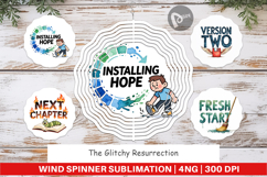 The Glitchy Resurrection Wind Spinner Product Image 1